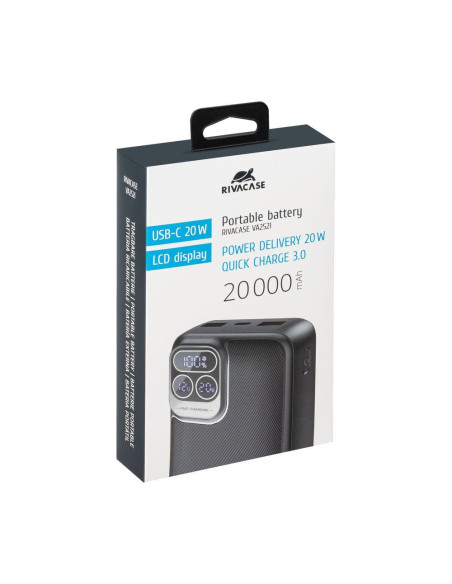 POWER BANK USB 20000MAH/VA2521 RIVACASE
