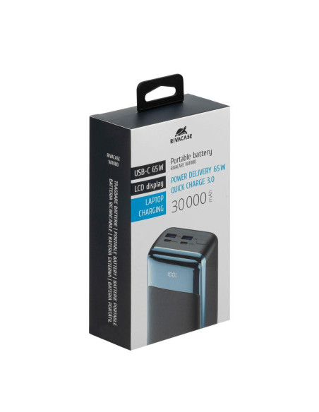 POWER BANK USB 30000MAH/VA1080 RIVACASE