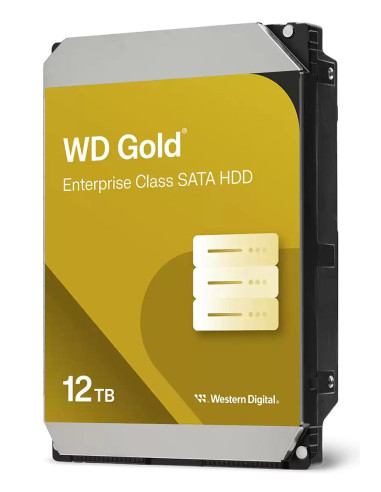 HDD, WESTERN DIGITAL, Gold, 12TB, SATA 3.0, 256 MB, 7200 rpm, 3,5", WD122KRYZ