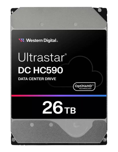 HDD, WESTERN DIGITAL ULTRASTAR, Ultrastar DC HC590, WUH722626ALE6L4 0F65672, 26TB, SATA 3.0, 512 MB, 7200 rpm, 3,5", 0F65672