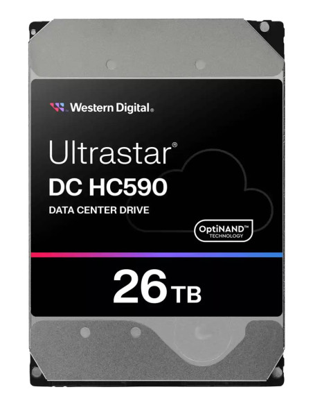 HDD, WESTERN DIGITAL ULTRASTAR, Ultrastar DC HC590, WUH722626ALE6L4 0F65672, 26TB, SATA 3.0, 512 MB, 7200 rpm, 3,5", 0F65672