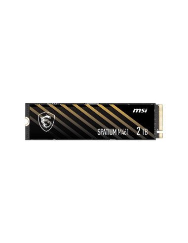 SSD, MSI, SPATIUM M461, 2TB, M.2, PCIE, NVMe, 3D NAND, Write speed 4200 MBytes/sec, Read speed 5000 MBytes/sec, 2.15mm, TBW 450