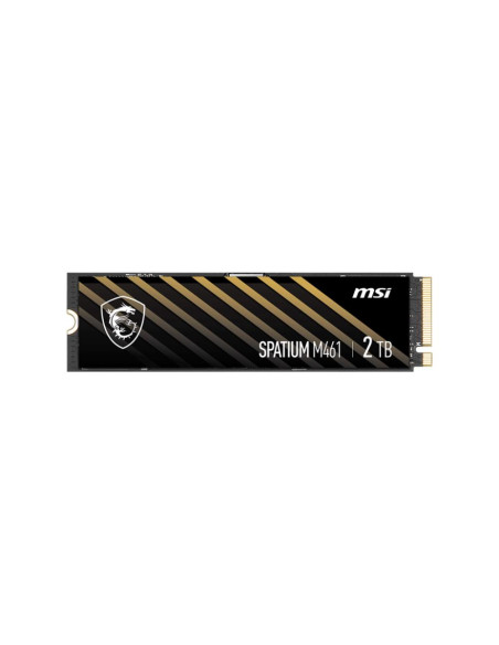 SSD, MSI, SPATIUM M461, 2TB, M.2, PCIE, NVMe, 3D NAND, Write speed 4200 MBytes/sec, Read speed 5000 MBytes/sec, 2.15mm, TBW 450