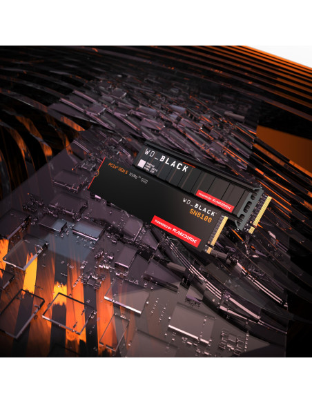 SSD, SANDISK, 2400xTBW rating, NVMe Yes, PCI Express 5.0, M.2, 1000 GB, POWERED BY SANDISK, Black SN8100, WDS100T1X0M