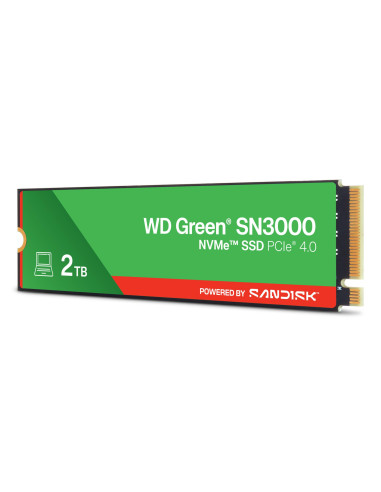 SSD, SANDISK, Read speed 5000 MB/s, Write speed 4200 MB/s, NVMe Yes, PCI Express 4.0, M.2, 2048 GB, POWERED BY SANDISK, Green, 