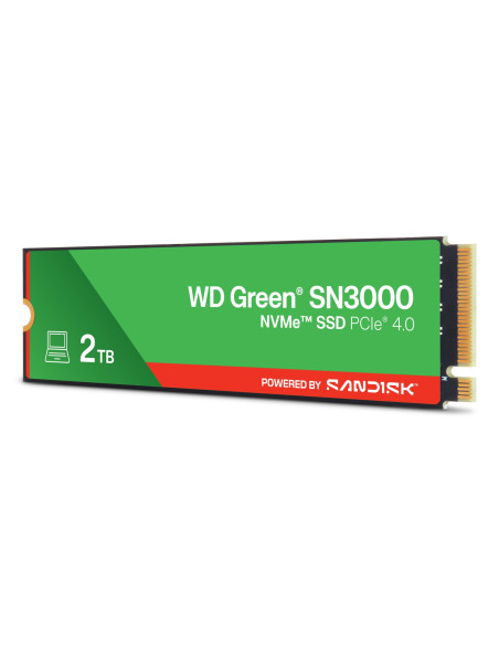 SSD, SANDISK, Read speed 5000 MB/s, Write speed 4200 MB/s, NVMe Yes, PCI Express 4.0, M.2, 2048 GB, POWERED BY SANDISK, Green, 