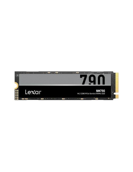 SSD, LEXAR, NM790, 4TB, M.2, PCIe Gen4, NVMe, Write speed 6500 MBytes/sec, Read speed 7400 MBytes/sec, 2.45mm, TBW 3000 TB, MTB