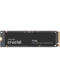 SSD, CRUCIAL, T710, 4TB, M.2, PCIe Gen5, NVMe, Write speed 13800 MBytes/sec, Read speed 14500 MBytes/sec, TBW 2400 TB, CT4000T7