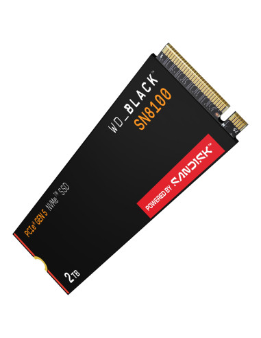 SSD, SANDISK, 2400xTBW rating, NVMe Yes, PCI Express 5.0, M.2, 2000 GB, POWERED BY SANDISK, Black SN8100, WDS200T1X0M