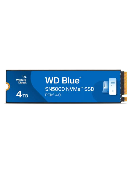 SSD, SANDISK, Blue SN5000, 4TB, M.2, NVMe, Write speed 5000 MBytes/sec, Read speed 5500 MBytes/sec, 2.38mm, TBW 1200 TB, WDS400