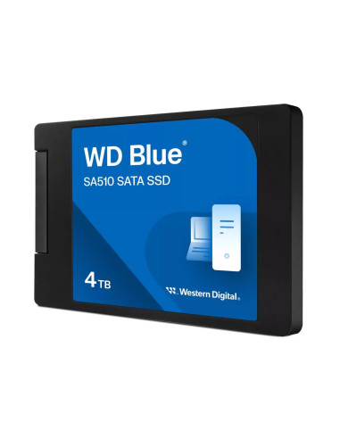 SSD, SANDISK, Blue SA510, POWERED BY SANDISK, 4000 GB, Serial ATA, Write speed 520 MB/s, Read speed 560 MB/s, 2.5", WDS400T3B0A