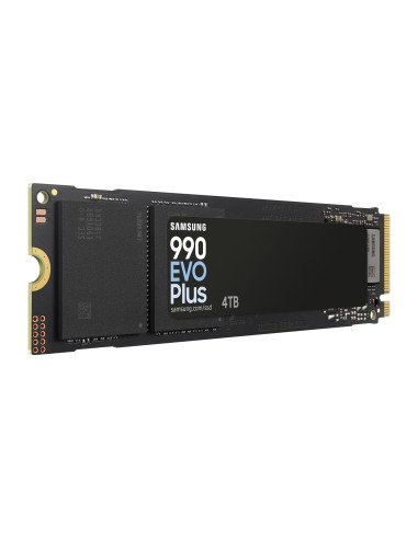 SSD, SAMSUNG, 990 EVO Plus, 4TB, M.2, PCIe Gen5, NVMe, TLC, Write speed 6300 MBytes/sec, Read speed 7250 MBytes/sec, 2.38mm, TB