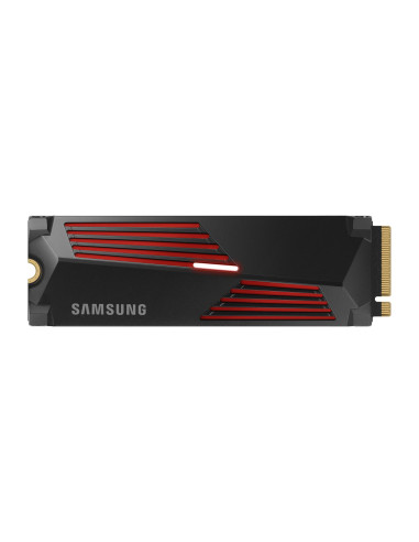 SSD, SAMSUNG, 990 PRO with Heatsink, 4TB, M.2, PCIe Gen4, NVMe, TLC, Write speed 6900 MBytes/sec, Read speed 7450 MBytes/sec, 2