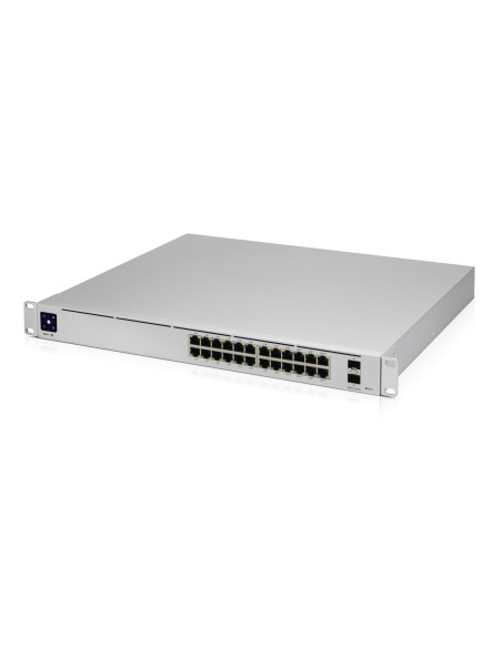 Switch, UBIQUITI, USW-Pro-24-PoE, Type L3, Desktop/pedestal, Rack, 24x10Base-T / 100Base-TX / 1000Base-T, 2xSFP+, PoE ports 24,