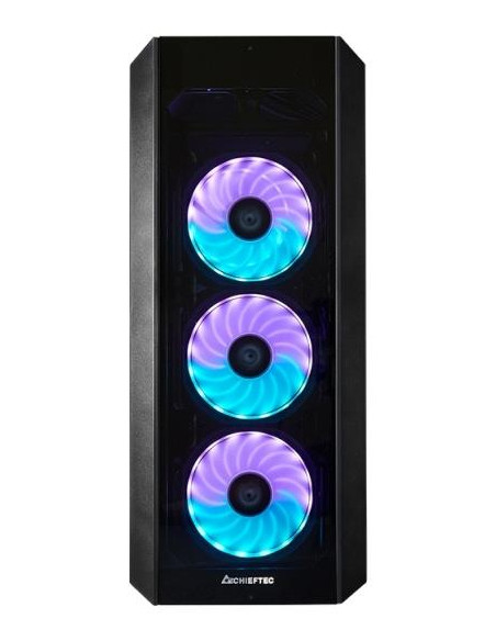 Case, CHIEFTEC, ATX/micro ATX/Mini-ATX, Black, Midi Tower, PC, GL-03B-UC-OP