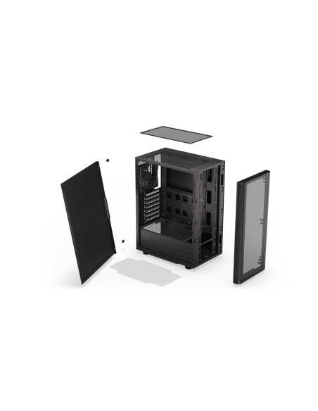 Case, ENDORFY, Ventum 200 Solid, MidiTower, Not included, ATX, MicroATX, MiniITX, Colour Black, EY2A001