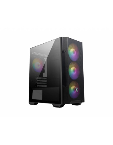 Case, MSI, MAG FORGE M100R, Micro, Not included, MicroATX, MiniITX, Colour Black, MAGFORGEM100R