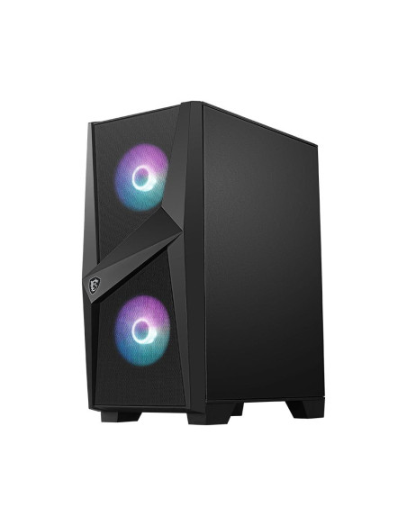 Case, MSI, MAG Forge 100R, MidiTower, Not included, ATX, MicroATX, MiniITX, Colour Black, MAGFORGE100R