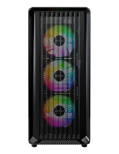 Case, MONTECH, X5, MidiTower, Case product features Transparent panel, Not included, Colour Black, X5(B)