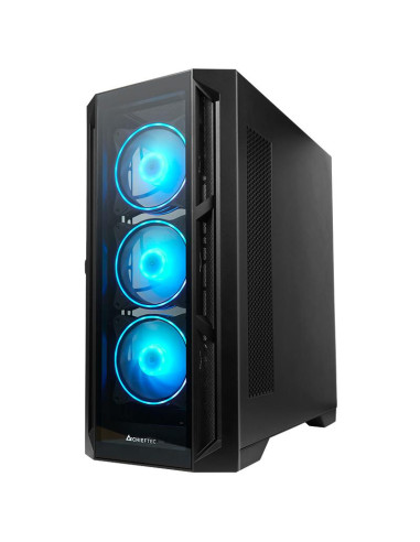 Case, CHIEFTEC, ATX/micro ATX/Mini-ITX/EATX/ITX, Black, Midi Tower, PC, Chieftec APEX GA-01B-TG-OP ATX ARGB, GA-01B-TG-OP