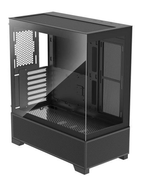 Case, XILENCE, XG172, MidiTower, Case product features Fan control panel/Transparent panel, Not included, Colour Black, XG172