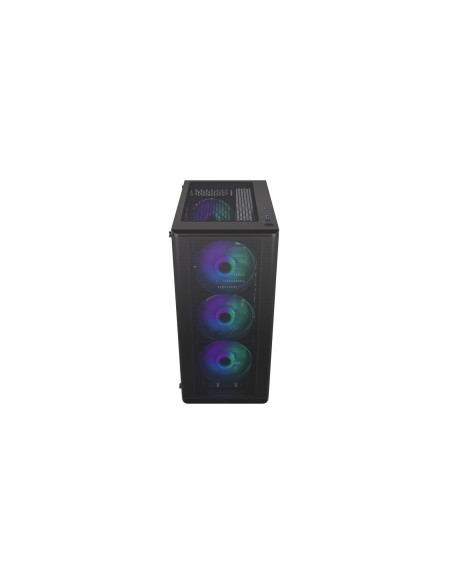 Case, ENDORFY, Ventum 200 ARGB, MidiTower, Case product features Transparent panel, Not included, ATX, MicroATX, MiniITX, Colou