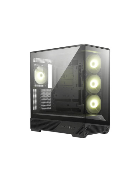 Case, MSI, ATX/micro ATX/Mini-ITX, Black/Transparent, Midi Tower, MAG PANO 130R PZ, MAGPANO130RPZ