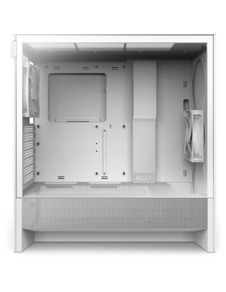 Case, NZXT, H5 Flow, MidiTower, Case product features Transparent panel, Not included, ATX, EATX, MicroATX, MiniITX, Colour Whi
