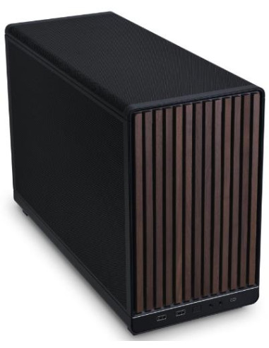 Case, LIAN LI, micro ATX/Micro-ITX, Black/Wood, Micro Tower, PC, Lian Li A3-mATX Wood Edition Black (G99.A3X-WD.00), G99.A3X-WD