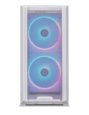 Case, LIAN LI, ATX/micro ATX/Mini-ITX/EATX, White/Transparent, Midi Tower, PC, Lian Li Lancool 216 White (G99.LAN216RW.00), G99