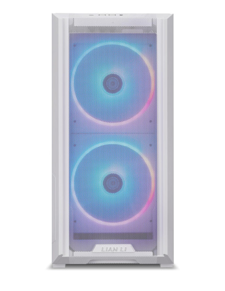 Case, LIAN LI, ATX/micro ATX/Mini-ITX/EATX, White/Transparent, Midi Tower, PC, Lian Li Lancool 216 White (G99.LAN216RW.00), G99