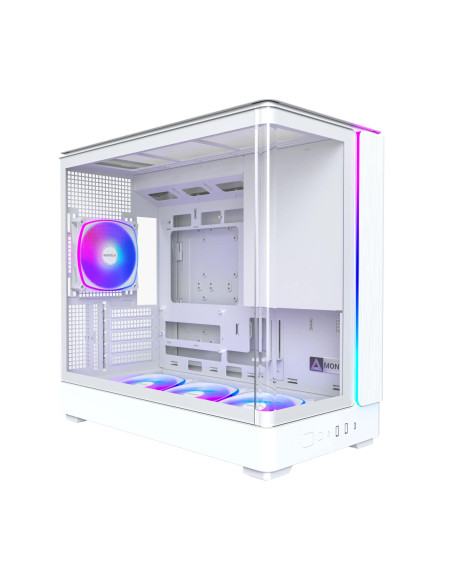 Case, MONTECH, micro ATX/Mini-ITX, White, Midi Tower, PC, KING 15 PRO, KING15PRO(W)