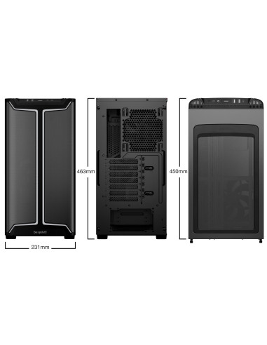 Case, BE QUIET, PURE BASE 501 DX, MidiTower, Case product features Transparent panel, Not included, ATX, MicroATX, MiniITX, Col