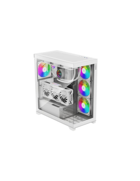 Case, XILENCE, ATX/micro ATX/Mini-ITX, White, Midi Tower, PC, X818.W.ARGB