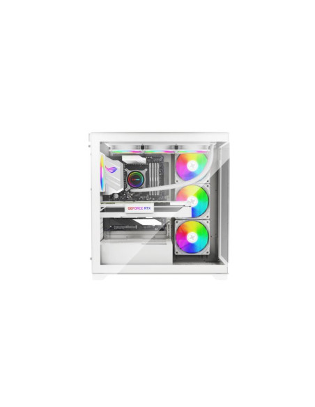 Case, XILENCE, ATX/micro ATX/Mini-ITX, White, Midi Tower, PC, X818.W.ARGB