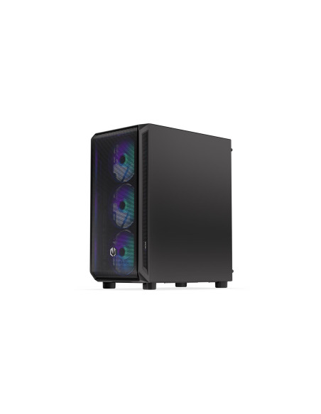 Case, ENDORFY, Arx 500 ARGB, MidiTower, Case product features Transparent panel, Not included, ATX, MicroATX, MiniITX, Colour B