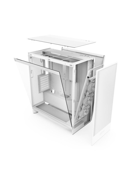 Case, NZXT, H7 Flow, MidiTower, ATX, EATX, MicroATX, MiniITX, Colour White, CM-H72FW-01