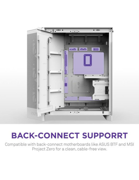 Case, NZXT, ATX/micro ATX/Mini-ITX/EATX, White, Midi Tower, PC, CM-H92FW-01