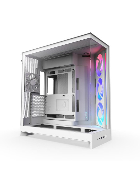Case, NZXT, ATX/micro ATX/Mini-ITX/EATX, White, Midi Tower, PC, CM-H92FW-R1