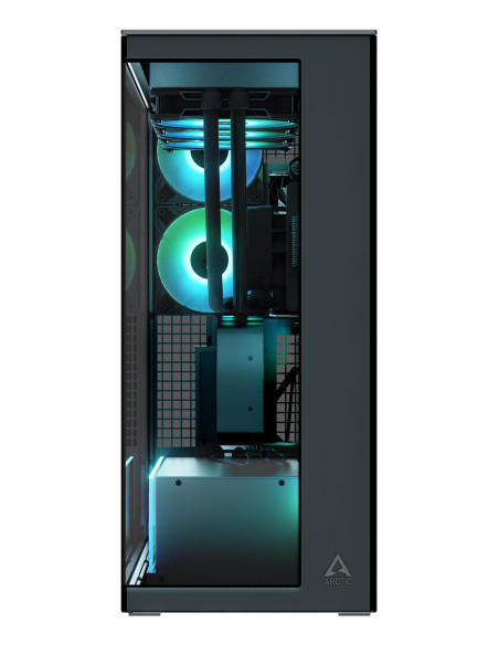 Case, ARCTIC, EATX, Black, Midi Tower, PC, Xtender VG (Mirror Black), ACPCC00019A