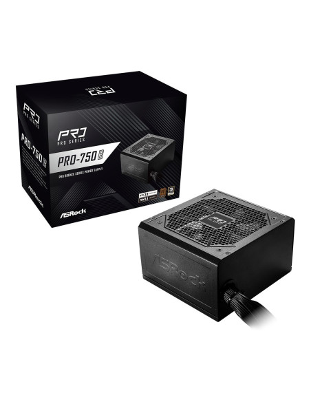 Power Supply, ASROCK, ATX, PC, 100 - 240 V, 750 W, PRO-750B