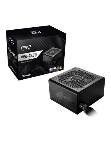 Power Supply, ASROCK, ATX, PC, 100 - 240 V, 750 W, PRO-750G
