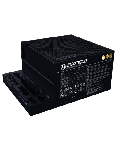 Power Supply, LIAN LI, EDGE GOLD 750, 750 Watts, Efficiency 80 PLUS GOLD, PFC Active, G9P.EG0750G.B000.EU