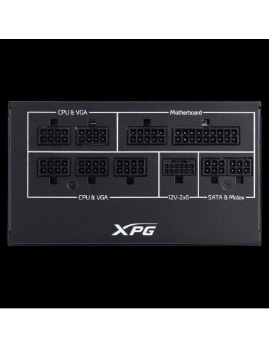 Power Supply, ADATA, XPG CORE REACTOR II VE, 850 Watts, Efficiency 80 PLUS GOLD, COREREACTORIIVE850G-BKCEU