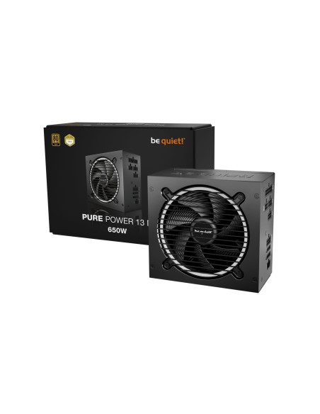Power Supply, BE QUIET, Pure Power 13m, 650 Watts, Efficiency 80 PLUS GOLD, PFC Active, MTBF 100000 hours, BP025EU