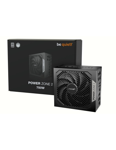 Power Supply, BE QUIET, POWER ZONE 2, 750 Watts, Peak Power 820 Watts, Efficiency 80 PLUS PLATINIUM, MTBF 100000 hours, BP006EU