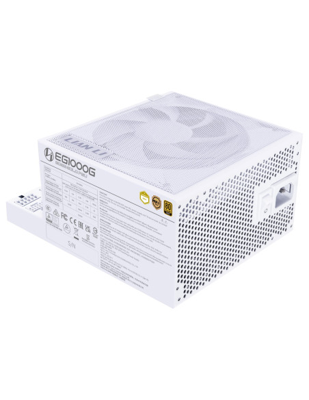 Power Supply, LIAN LI, EDGE GOLD 1000, 1000 Watts, Efficiency 80 PLUS GOLD, PFC Active, G9P.EG1000G.WH00.EU
