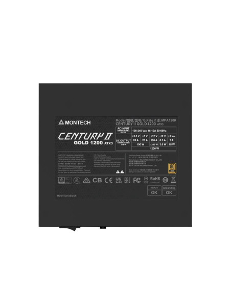 Power Supply, MONTECH, CENTURY II, ATX, 1200 W, CENTURYII1200