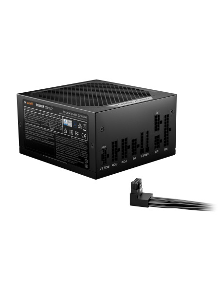 Power Supply, BE QUIET, POWER ZONE 2, 850 Watts, Peak Power 920 Watts, Efficiency 80 PLUS PLATINIUM, MTBF 100000 hours, BP007EU