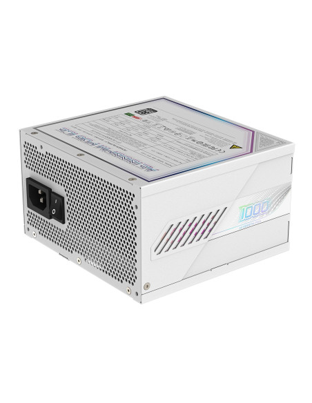 Power Supply, GIGABYTE, GP-AE1000PM PG5 ICE, 1000 Watts, Efficiency 80 PLUS PLATINIUM, PFC Active, MTBF 100000 hours, GP-AE1000
